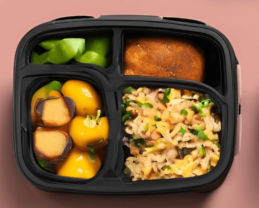 Marmita Gourmet de Risoto Nutritivo com Legumes e Batata Doce Caramelizada