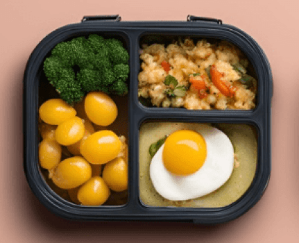 Delícia Fit de Vegetais com Ovo Pochê Delícia Fit de Vegetais com Ovo Pochê